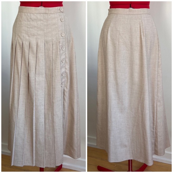& Other Stories Long Pleated Skirt - Picture 1 of 9